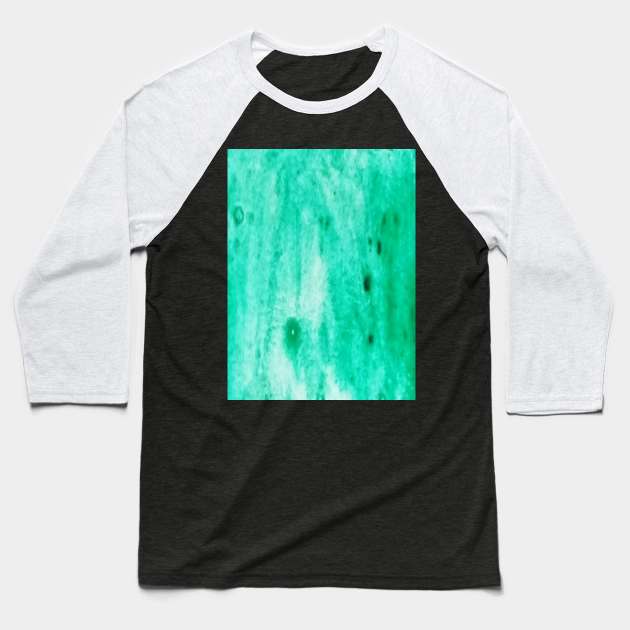 Green watercolor gradient design Baseball T-Shirt by Artistic_st